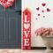 Glitzhome® 42" Valentine's Wooden "LOVE" House-shaped Porch Décor
